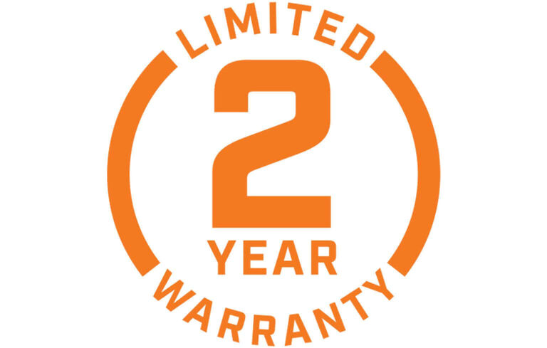 Limited 2 Year Warranty