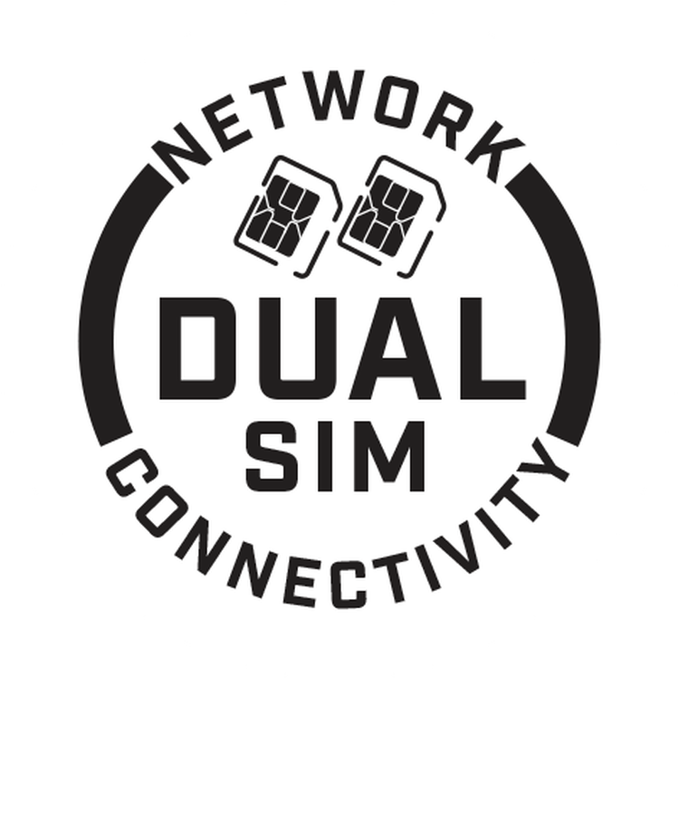 Dual Sim Network Connectivity icon graphic on transparent background