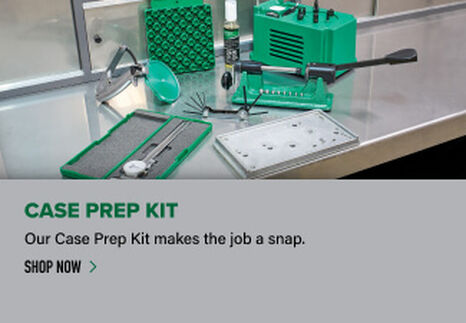 Case Prep Kit displayed on reloading bench