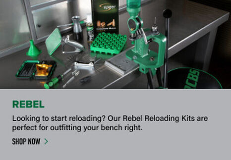 Rebel Kit displayed on reloading bench